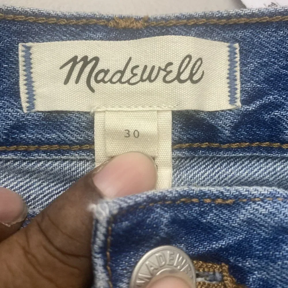 Madewell Womens Denim Mid-Rise Maxi Skirt in‎ Pratt Wash Size 30